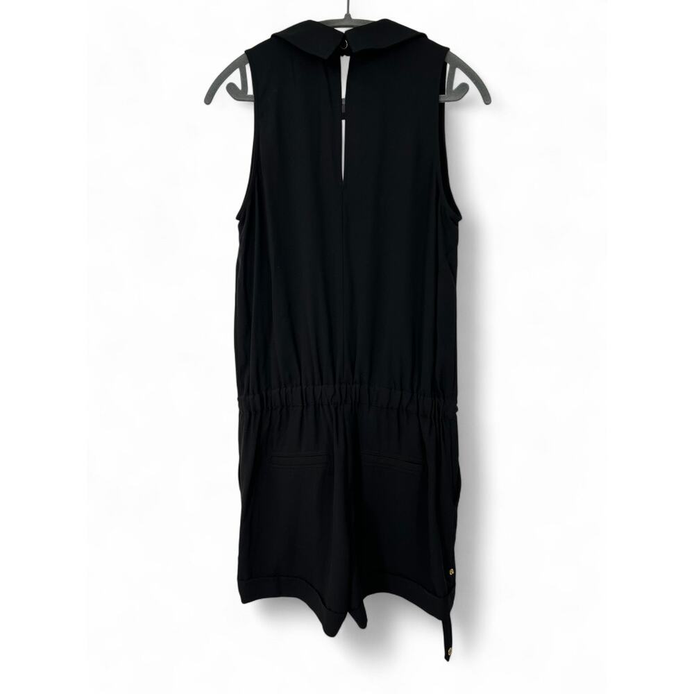 CACHE | M | Shorts sleeveless romper jumpsuit One Piece gold-toned hardware - Picture 9 of 9